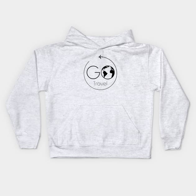 Go Travel Kids Hoodie by Minimal Bear